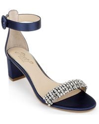 Badgley Mischka - James Block Heel Evening Sandals - Lyst