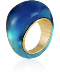Vince Camuto Rock Candy Blue Resin Cocktail Ring