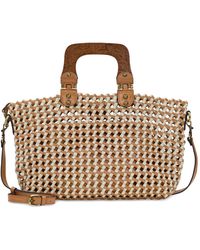 Patricia Nash - Lorina Woven Leather Large Tote - Lyst