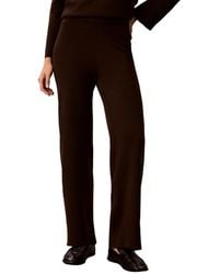 Calvin Klein - Pull-on High-rise Wide-leg Sweater Pants - Lyst