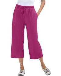 Woman Within - Plus Size Within Sport Knit Capri Pant - Lyst