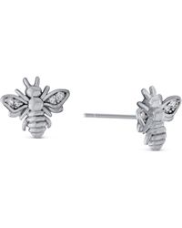 Giani Bernini - Cubic Zirconia (1/8 Ct. T.w.) Bumble Bee Stud Earrings In Sterling Silver - Lyst