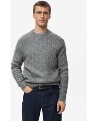 Mango - Cable-knit Sweater - Lyst