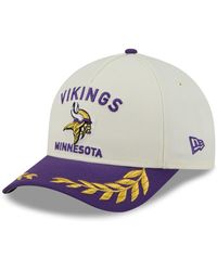 KTZ - Cream/purple Minnesota Vikings 2025 Nfl Draft 9forty A-frame M-crown Adjustable Hat - Lyst