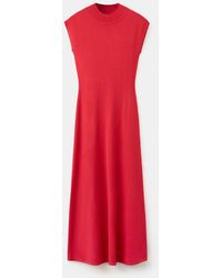 Mango - Perkins-neck Knitted Dress - Lyst