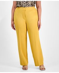 Kasper - Plus Size Straight-leg Pants - Lyst
