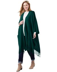 Woman Within - Within Fringed Cape - Lyst