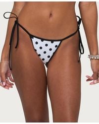 Edikted - Tora Reversible Polka Dot String Bikini Bottom - Lyst