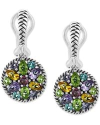 Effy - Effy Multi-gemstone Cluster Drop Earrings (3-7/8 Ct. T.w. - Lyst