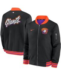Nike - San Francisco Giants 2025 City Connect Authentic Collection Full-zip Bomber Jacket - Lyst