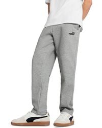 PUMA - Logo Fleece Open Bottom Regular-fit Sweatpants - Lyst