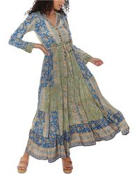 Raga Jai Belted Maxi Dress - Multicolour