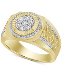 Macy's - Diamond Halo Cluster Ring (1/2 Ct. T.w. - Lyst