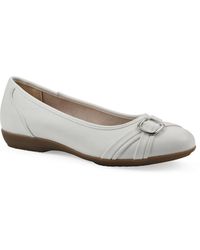 White Mountain - Calming Round Toe Ballet Flats - Lyst