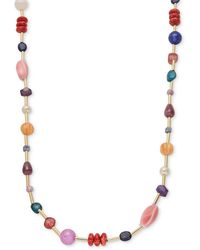 Style & Co. - Gold-tone Bead Station Long Necklace - Lyst