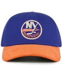 American Needle - Royal/orange New York Islanders Burnett Adjustable Hat - Lyst