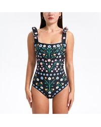 Jessie Zhao New York - Day/night Garden Reversible One-piece Swimsuit - Lyst