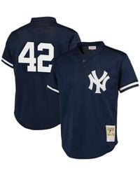 Mitchell & Ness - Mariano Rivera New York Yankees Cooperstown Collection Big And Tall Mesh Batting Practice Jersey - Lyst