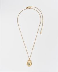 Fable England - Hydrangea Initial Spinner Necklace - Lyst