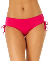 Anne Cole - Ruched-side Bikini Bottoms - Lyst