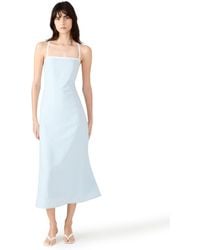 Steve Madden - Riyan Tipped Apron-neck Midi Dress - Lyst