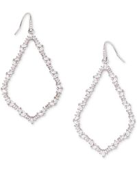 Kendra Scott - Crystal Open Frame Statement Earrings - Lyst