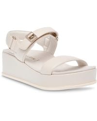 Anne Klein - Verse Double Strap Platform Wedge Sandals - Lyst