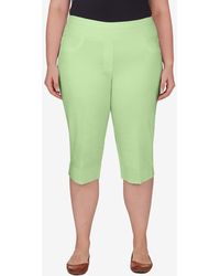 Ruby Rd. - Plus Size Pull-on Tech Clam digger Capri Pants - Lyst