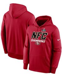 Nike - San Francisco 49ers 2023 Nfc Champions Iconic Pullover Hoodie - Lyst