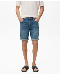 Mango - Slim-fit Denim Bermuda Shorts - Lyst