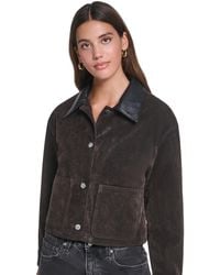Levi's - Laydown Collar Cropped Chore Jacket - Lyst