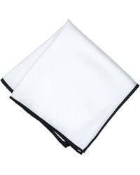 Alfani - Silk Solid Rolled Border Pocket Square - Lyst