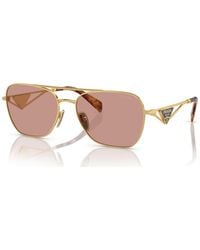 Prada - Symbole Round Sunglasses - Lyst
