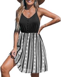 CUPSHE - Tank Boho Skirt Mini Beach Dress - Lyst
