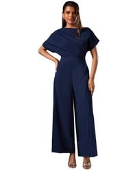 Coast - Petite Pleat Off The Shoulder Jumpsuit - Lyst