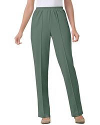 Woman Within - Within The Hassle-free Elastic-waist Soft Knit Pant - Lyst