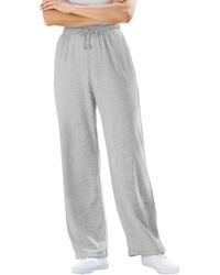 Woman Within - Within Tall Sport Knit Straight-leg Pull-on Pants - Lyst