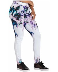 Poetic Justice - Curvy Fit Active Floral Print Poly Tricot legging - Lyst