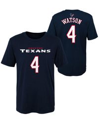 Outerstuff - Little Boys And Girls Deshaun Watson Houston Texans Mainliner Player T-shirt - Lyst