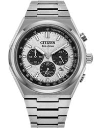 Citizen - Eco-drive Chronograph Zenshin Super Titanium Bracelet Watch 43mm - Lyst