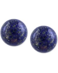 Effy - Lapis Lazuli (10mm) Button Stud Earrings In 14k Gold - Lyst