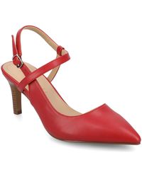 Journee Collection - Scipio Pointed Toe Pumps - Lyst