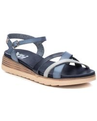 Xti - Low Wedge Strappy Sandals By - Lyst