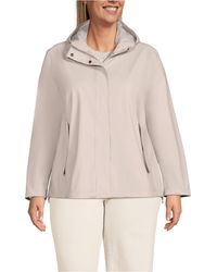 Lands' End - Plus Size Squall Waterproof Rain Slicker Jacket - Lyst