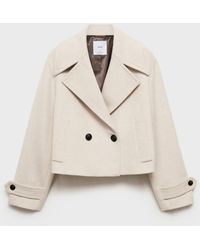 Mango - Maxi Lapels Wool Blend Blazer - Lyst