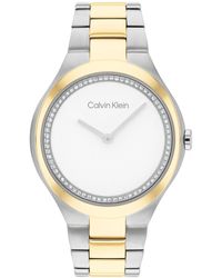 Calvin Klein - 2h Quartz Two-tone Stainless Steel Bracelet Watch 36mm - Lyst