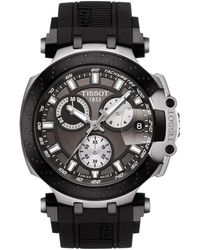 Tissot - Swiss Chronograph T-sport T-race Silicone Strap Watch 47.6mm - Lyst