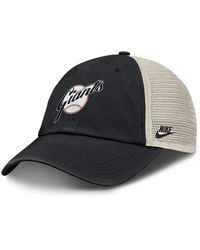 Nike - Black/natural San Francisco Giants Cooperstown Collection Club Trucker Adjustable Hat - Lyst