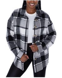 Gameday Couture - Philadelphia Eagles Fieldside Fun Plaid Button-up Overshirt - Lyst