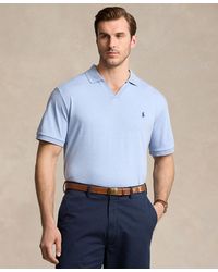Polo Ralph Lauren - Big & Tall Cotton Interlock Johnny-collar Polo Shirt - Lyst